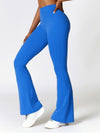 ZASUWA Female Deep V Back Scrunch Bum Flare Pants