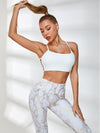 ZASUWA Female Halter Beautify Back Bronzed Snakeskin Tracksuit