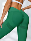 ZASUWA Female Sexy Deep V Back Scrunch Bum Leggings