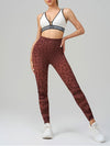 ZASUWA Female Leopard Print Elastic Tight Push Up Design Leggings