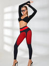 ❤ZASUWA Female Pop Style Contrast Color Leggings