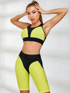ZASUWA Female Fly Eye Contrast Color Sports Bras