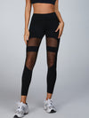 🖤ZASUWA Female Cutout Mesh High-rise Leggings