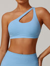 ZASUWA Female Solid Color Tailoring Hollow Out Backless Sports Bras
