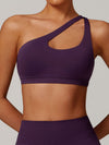 ZASUWA Female Solid Color Tailoring Hollow Out Backless Sports Bras