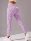 ZASUWA Female Leopard Print Elastic Tight Scrunch Bum Leggings