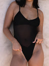 ZASUWA Female Sexy Sheer Mesh One Piece