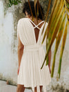 ZASUWA Female Sexy Cross Back Without Bikini Set Cover-up Short Dress