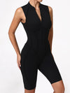 ZASUWA Female Sexy Backless Zipper Quick-dry Romper