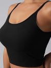 ZASUWA Female Sexy Solid Color Twist Backless Round Neck Tank