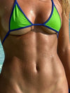 ZASUWA Female Sexy Contrast Color Lace-up Bikini Set