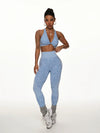 ZASUWA Female Leopard Print High-waisted Fitness Yoga Tracksuit