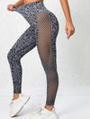 ZASUWA Female Leopard Net Scrunch Bum Seamless Leggings
