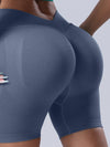 ZASUWA Female Deep V Back Scrunch Bum Shorts