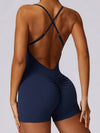 ZASUWA Female Cross Back Scrunch Bum Romper