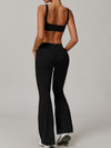 ZASUWA Female Sexy V-shape Waist Flare Backless Tracksuit