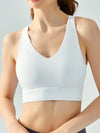 ZASUWA Female V Collar Backless Sports Bras