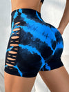 ZASUWA Female Sexy Hot Tie-dye Hollow Out Shorts