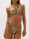 ZASUWA Female One-shoulder Design Thong Beach Bikini Set