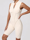 ZASUWA Female Sexy Backless Zipper Quick-dry Romper