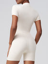 ZASUWA Female Stand Collor Zipper Hip-lift Romper