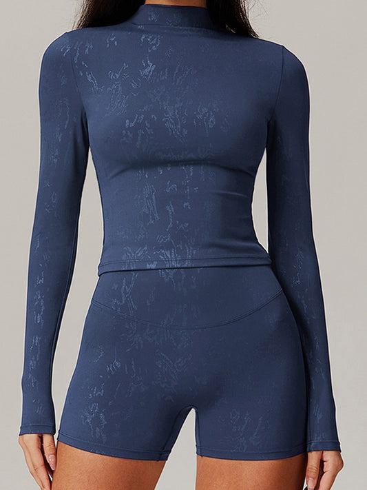 ZASUWA Female Sexy Hot Stamping Print Long Sleeves