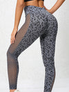 ZASUWA Female Leopard Net Scrunch Bum Seamless Leggings