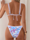 ZASUWA Female Flower Print Beach Bikini Set