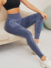 ZASUWA Female Denim Scrunch Bum High-rise Leggings