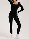 ZASUWA Female Fleece Zipper Stripes Long Sleeves Jumpsuit