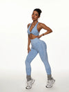 ZASUWA Female Leopard Print High-waisted Fitness Yoga Tracksuit