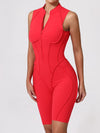 ZASUWA Female Sexy Backless Zipper Quick-dry Romper
