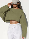 ZASUWA Female Casual Cropped Hoodie