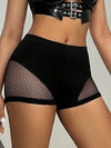 ZASUWA Female Sexy Fishnet Scrunch Bum Spandex Gym Booty Shorts