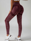 ZASUWA Female Denim Scrunch Bum High-rise Leggings