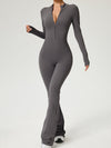 ZASUWA Female Zipper Flare Jumpsuit