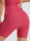 ZASUWA Female Ribbed Scrunch Bum Hip-lift Booty Gym Shorts