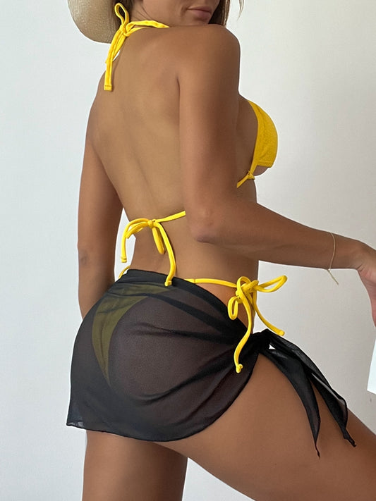 ZASUWA Female Cutout 3-Pieces Bikini Set