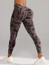 ZASUWA Female Sexy Camouflage Deep V Back Scrunch Bum Leggings