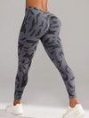 ZASUWA Female Sexy Camouflage Deep V Back Scrunch Bum Leggings