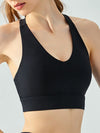 ZASUWA Female V Collar Backless Sports Bras