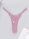 ZASUWA Female Glossy PU T-back Panties