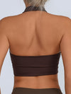 ZASUWA Female Sexy Mesh Backless Quick Dry Sports Bras