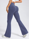 ZASUWA Female Ribbed Flare High-rise Leggings