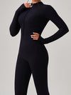 ZASUWA Female Zipper Ribbed Jumpsuit