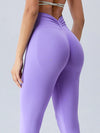 ZASUWA Female V-shape Waist Deep V Back Scrunch Bum Leggings