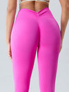 ZASUWA Female V-shape Waist Deep V Back Scrunch Bum Leggings