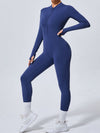 ZASUWA Female Zipper Thumbhole Hip-lift Jumpsuit