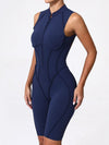 ZASUWA Female Sexy Backless Zipper Quick-dry Romper