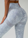 ZASUWA Female Denim Scrunch Bum High-rise Leggings